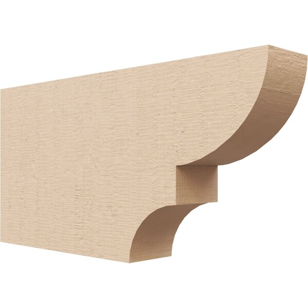 Ekena Millwork 2in. W x 6in. H x 12in. L Ridgewood Woodgrain TimberThane Rafter Tail, Primed Tan RFTUR02X06X12RIDRCPR - main